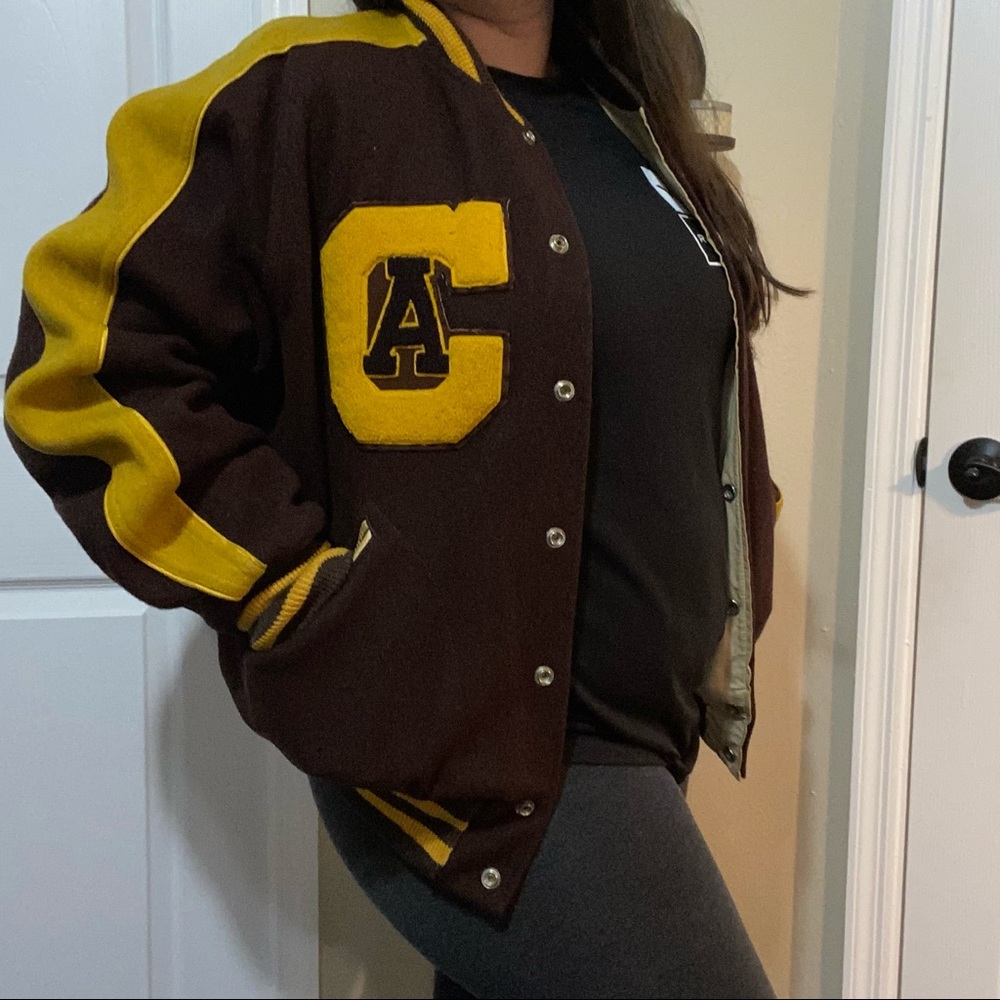 Vintage Letterman Jacket Central 56 California - Picture 4 of 15